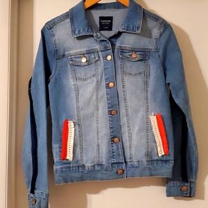 Cavalini "Trust the Process" Denim -Jacket Sz M